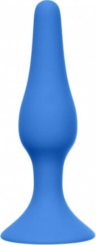   Slim Anal Plug Medium Blue,   Slim Anal Plug Medium Blue