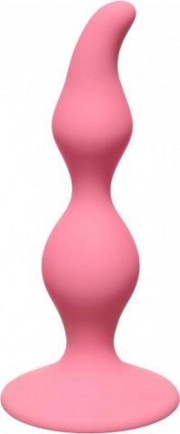   Curved Anal Plug Pink,   Curved Anal Plug Pink